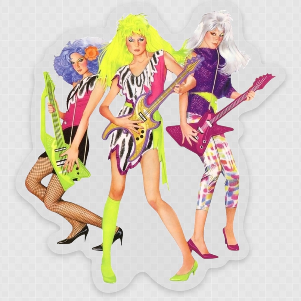 Vibrant Jem and the Holograms The Misfits Sticker 3”